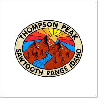 Thompson Peak Sawtooth Range Idaho Posters and Art